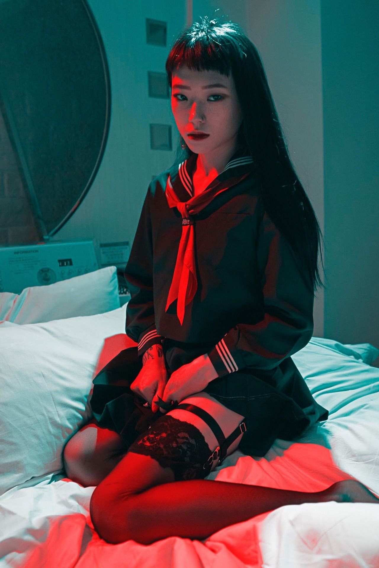 Promofoto von Concierto de Yeule en Londres.