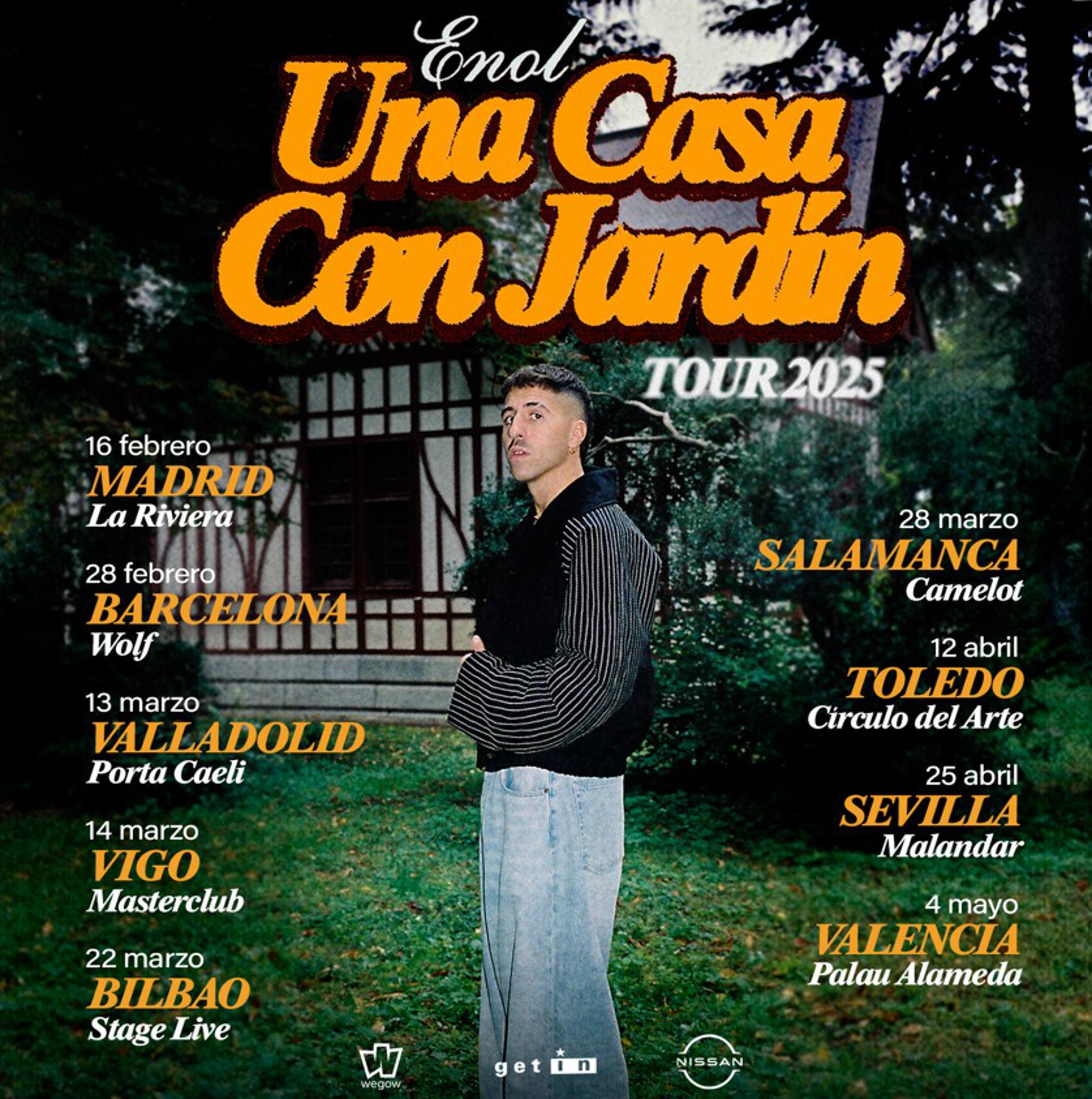 ▷ ENOL | Una casa con jardín - TOUR 2025: Conciertos y ...