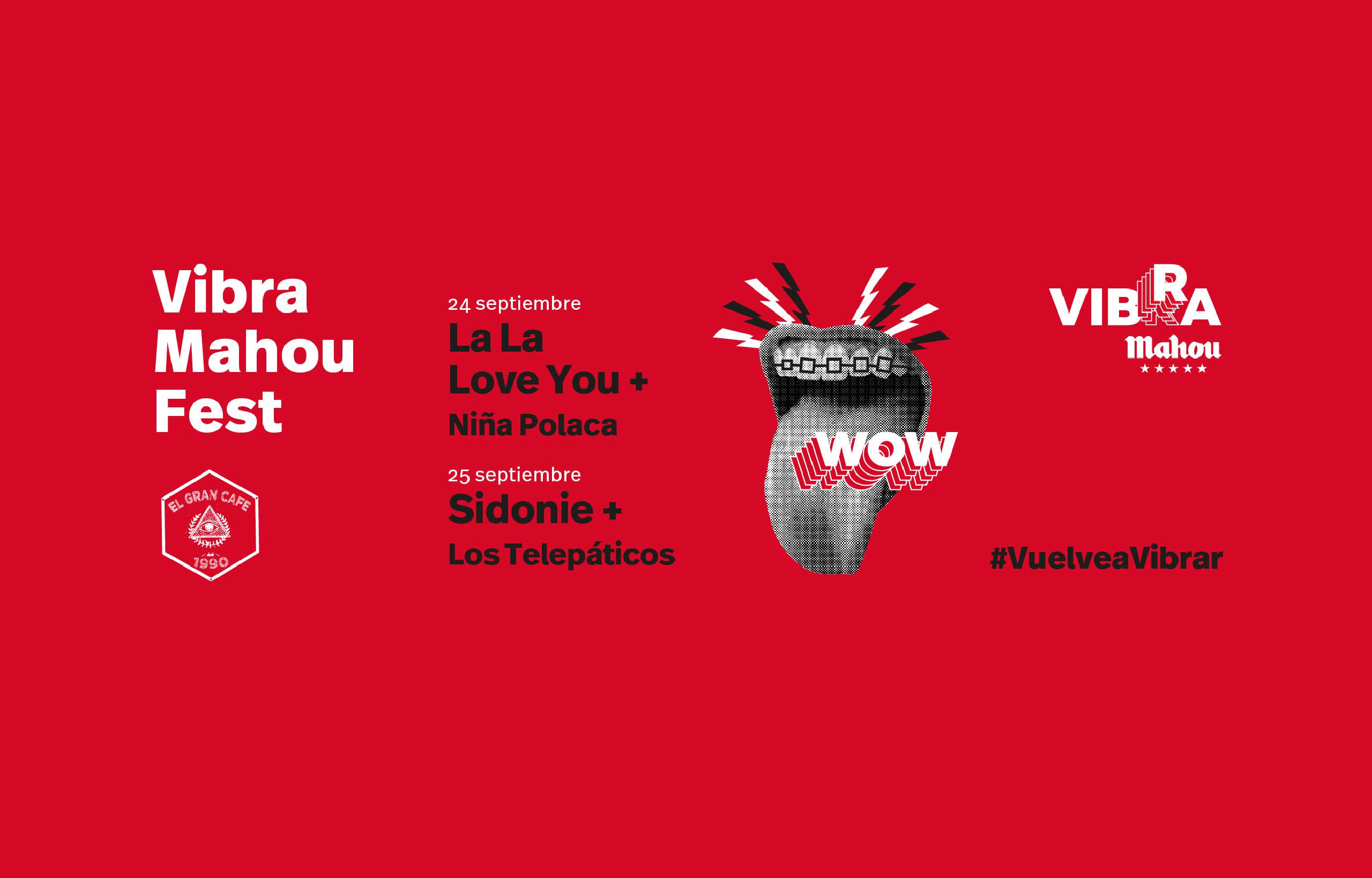 Vibra Mahou León | Sidonie, La La Love You y Los Telepáticos en directo, es un festival que tiene lugar el 24/09/2021 a las 19:00 en Palacio de Congresos y Exposiciones de León, León, España. El estilo del festival es Indie.