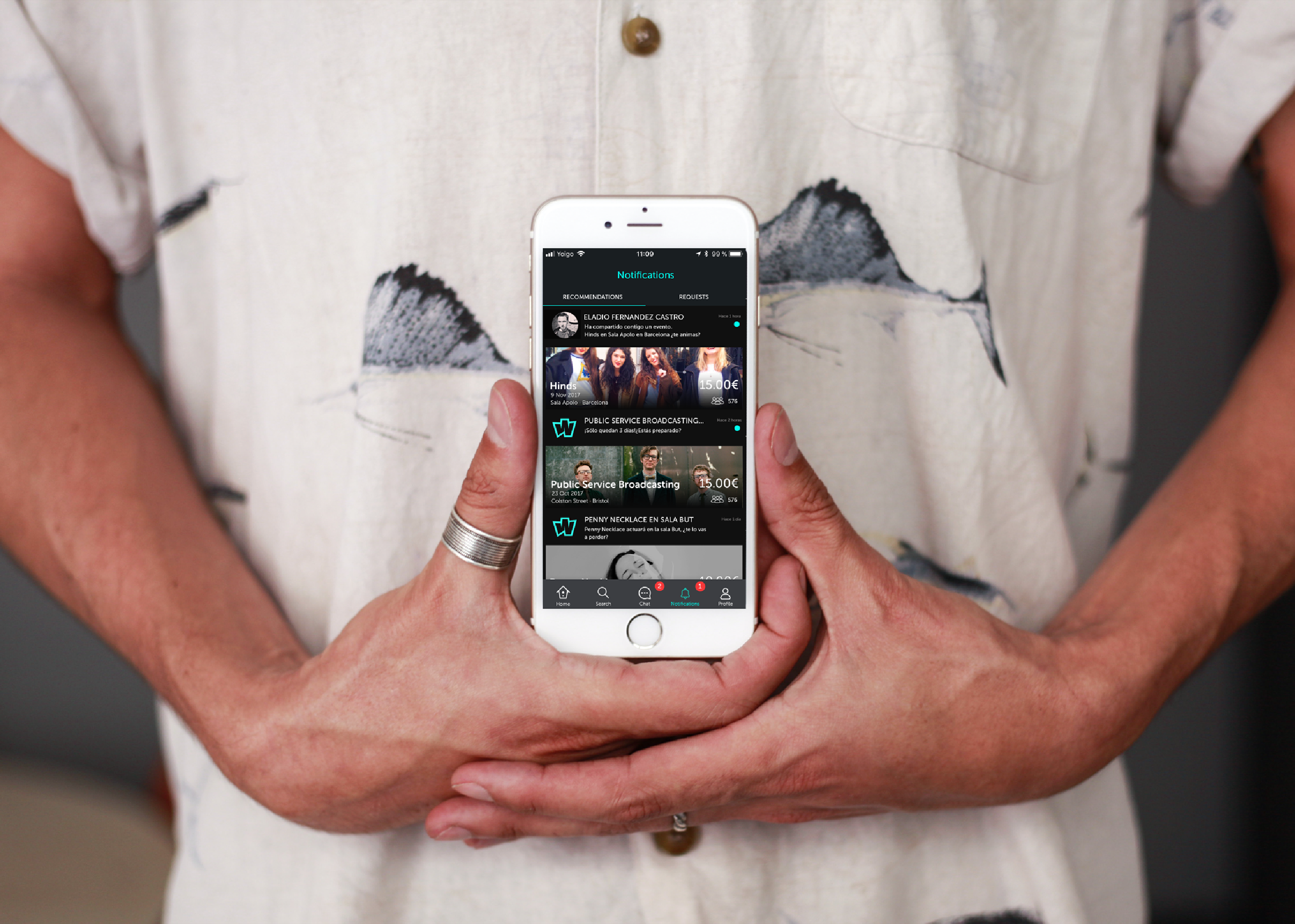 Notificaciones Wegow