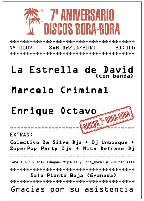 7º Aniversario Discos Bora Bora
