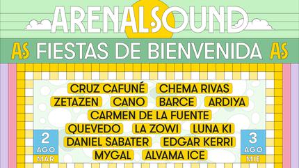 fiesta de bienvenida arenal sound entradas