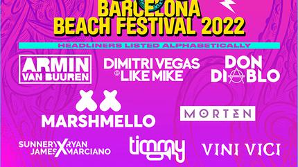 Cartel Barcelona Beach festival 2022