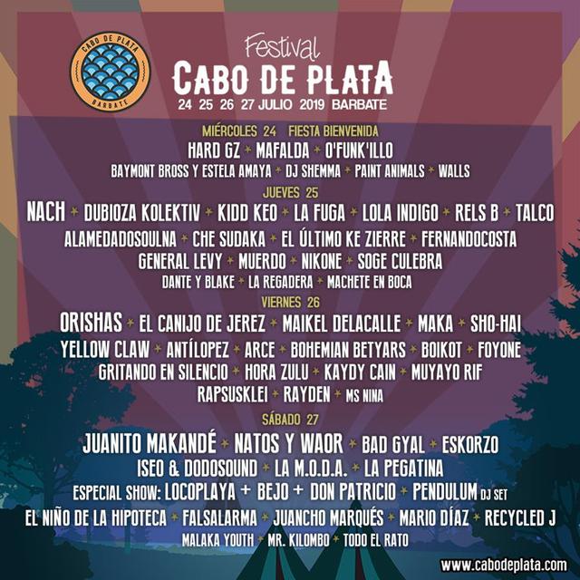 Cartel Cabo de PLata 2019