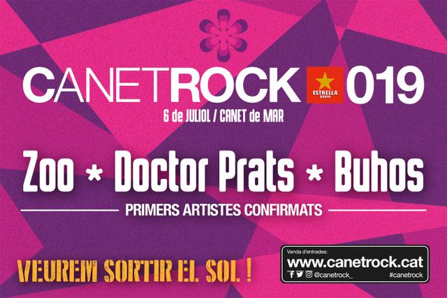 Cartel primeras confirmaciones Canet Rock 2019