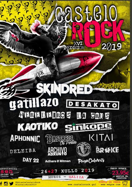 Confirmaciones cartel Castelo Rock 2019