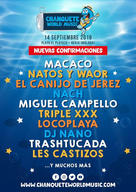 Cartel Chanquete World Music 2019