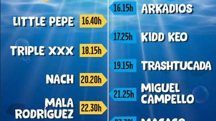 Horarios Chanquete World Music 2019