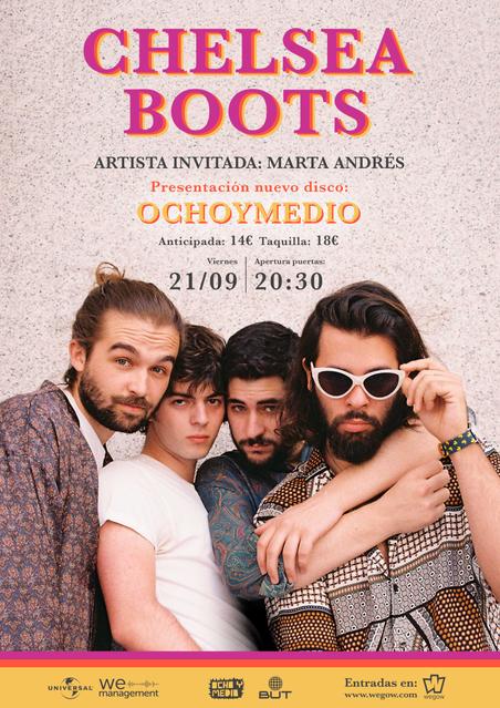 Cartel Chelsea Boots 21 de septiembre de 2018 en Ochoymedio Club