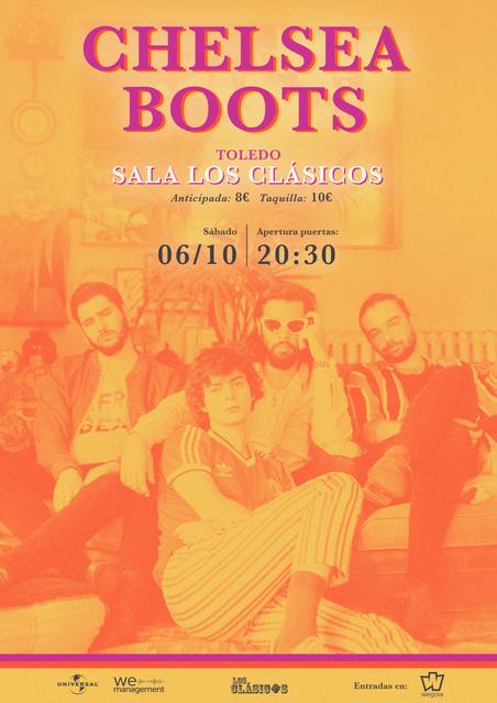 Cartel concierto chelsea boots en los clásicos