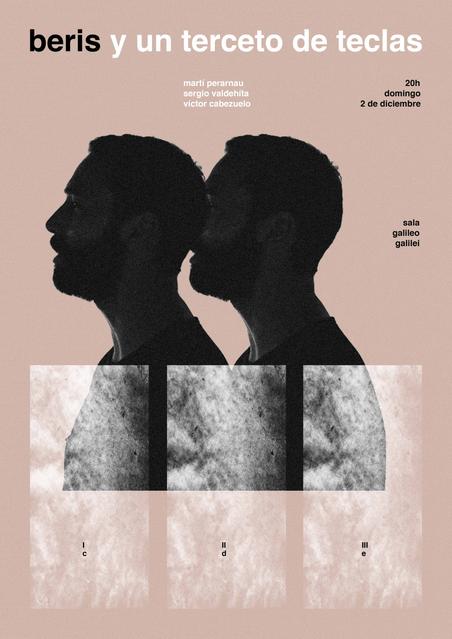 Cartel del concierto de Beris en Madrid