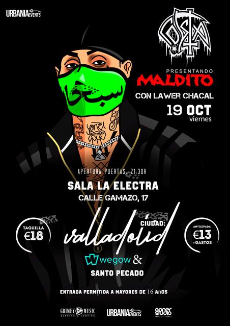 Concierto de Costa en la Sala Electra (Valladolid) el Viernes 19 de Octubre