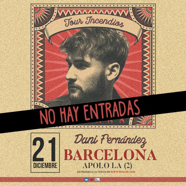 Concierto de Dani Fernández en Barcelona