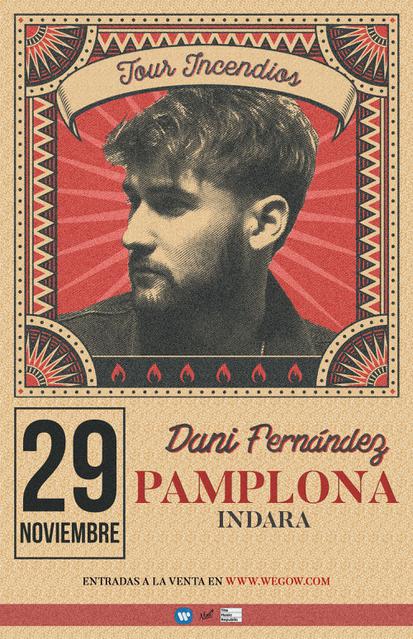 Concierto de Dani Fernández en Pamplona