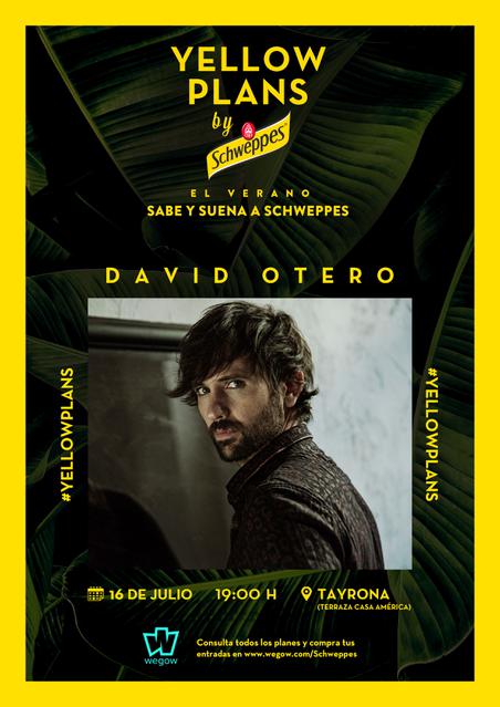 Concierto David Otero en Yellow Plans by Schwepes y Wegow