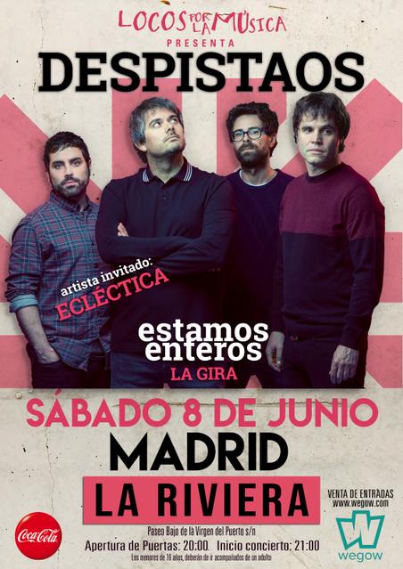 Concierto de Despistaos en Madrid - La Riviera