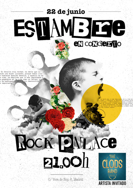 Cartel informativo del concierto de estambre