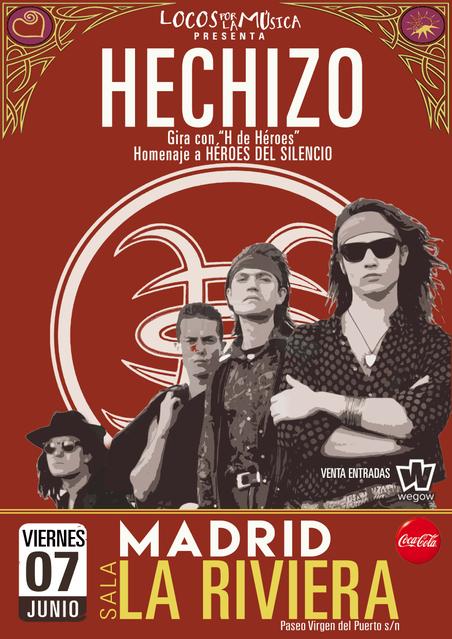 Concierto de Hechizo - Homenaje a Héroes del Silencio en Madrid
