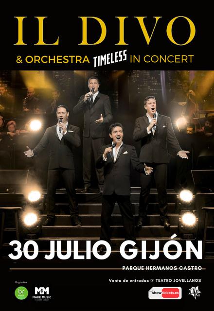 Concierto Il Divo en Gijón. Entradas para ver la gira Timeless Il Divo en España.