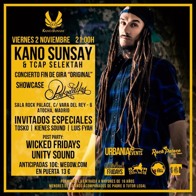 Kano Sunsay en concierto en la Sala Rock Palace de Madrid