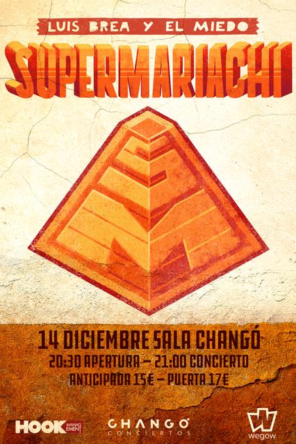 Concierto de Luis Brea y El Miedo en la Sala Changó de Madrid el 14 de diciembre.