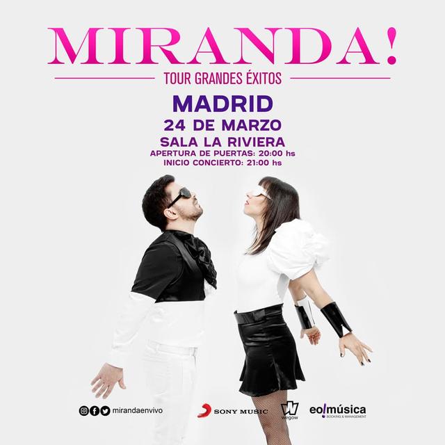 Concierto de Miranda! en Madrid