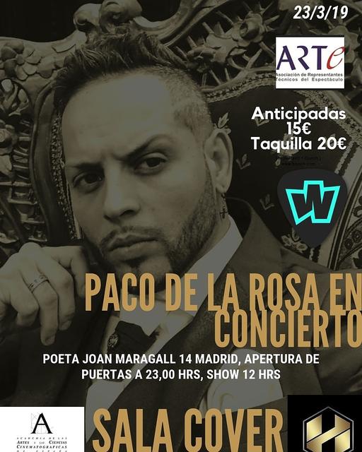 Concierto de Paco de La Rosa en Madrid