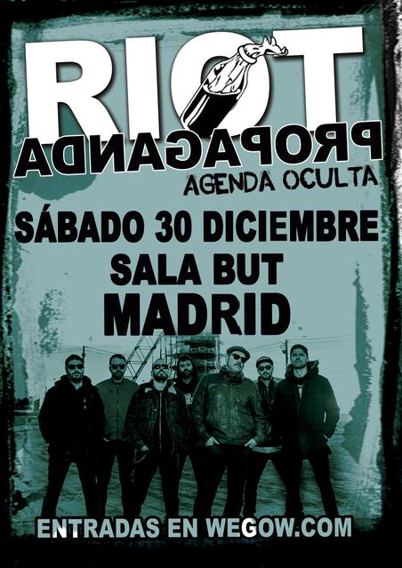 Después de 4 años Riot Propaganda vuelve con un nuevo disco. 4 años en los que cuales los efectos de la crisis han acrecentado la desigualdad social y la miseria. El bipartidismo, al contrario de lo que muchos creían, sigue más vivo que nunca y las políticas de recorte en gasto social impuestas desde Europa, continúan sin freno. Por esos motivos, y como ellos mismos dicen en su vídeo promocional, les habéis hecho volver.
RIOT PROPAGANDA HA VUELTO PARA QUEDARSE
Y VIENEN CON GANAS DE CAMBIARLO TODO