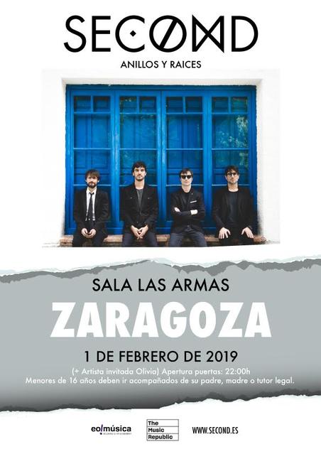 Concierto de Second en Zaragoza