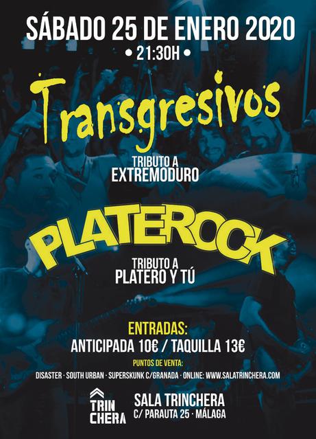 Concierto de Transgresivos y Platerock en Sala Trinchera