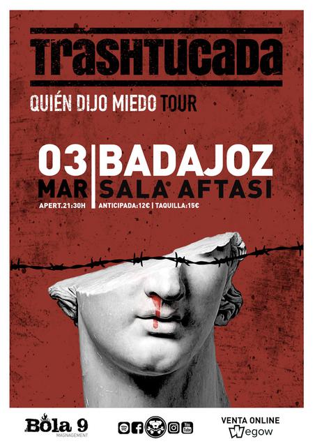 CONCIERTO de TRASHTUCADA en BADAJOZ
