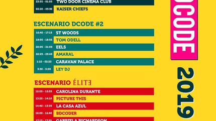 Horarios Dcode 2019