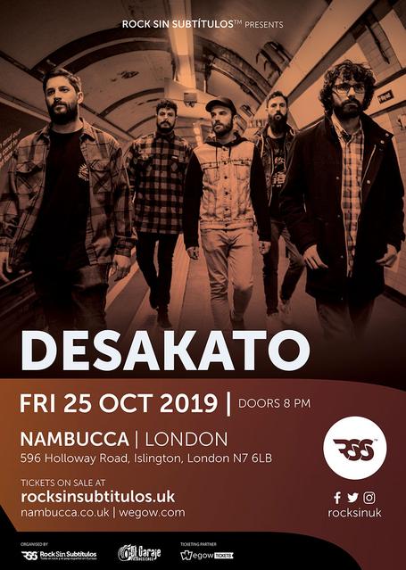 Viernes 25 octubre 2019 / 20 horas @ Nambucca, Londres