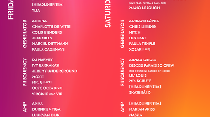 DGTL Schedule 2019 Barcelona