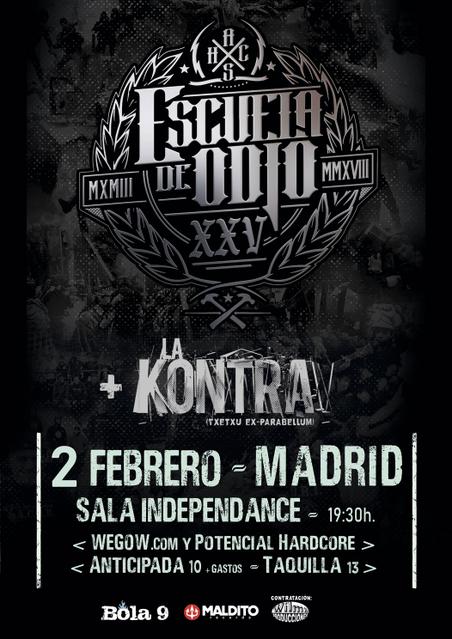 ESCUELA DE ODIO Y LA KONTRA