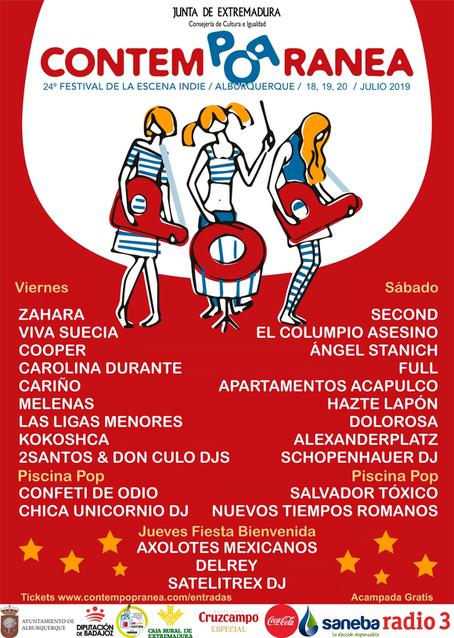 Cartel por días Contempopránea 2019
