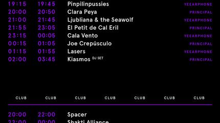 Horarios Festival Embassat 2019 viernes