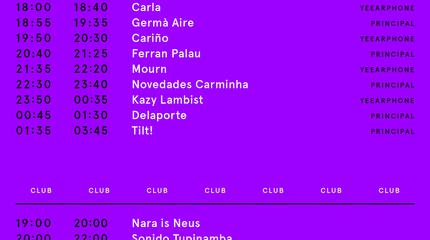 Horarios Festival Embassat 2019 sábado