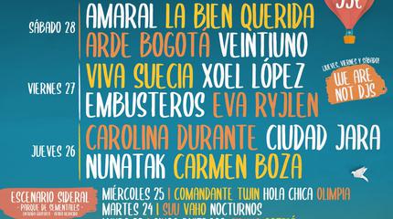 Cartel por días Festival Gigante 2021