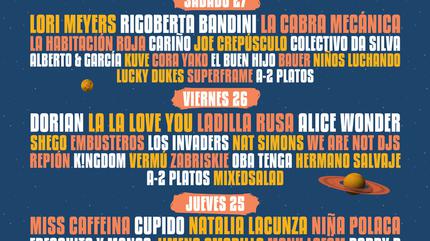 Cartel por días Festival Gigante 2022