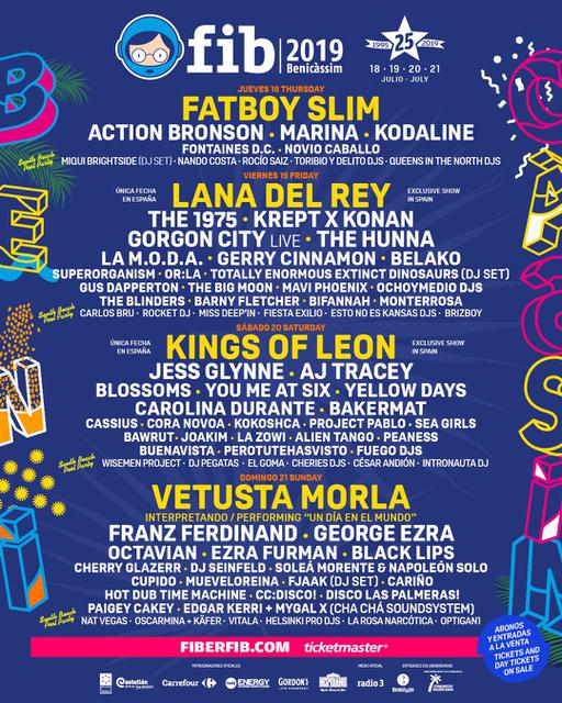 Cartel por días FIB 2019