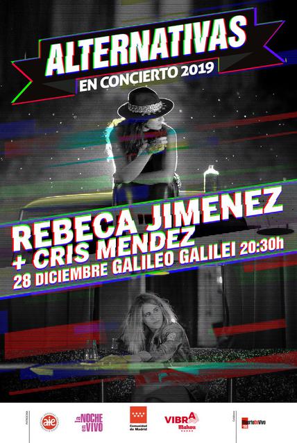 Cris Méndez abrirá el concierto de Rebeca dentro del programa Alternativas 2019