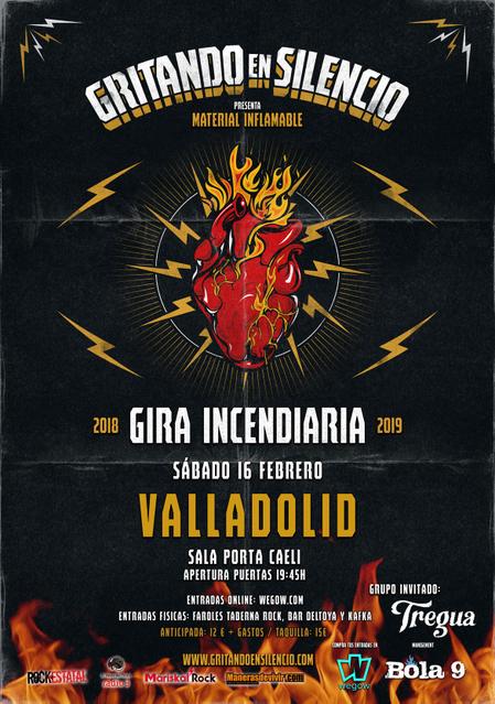 GRITANDO EN SILENCIO - MATERIAL INFLAMABLE - CARTEL GIRA
