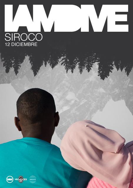 Póster del concierto de I am Dive en la sala Siroco, en Madrid, el 12 de diciembre de 2019.