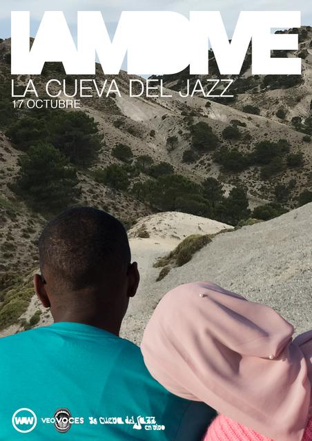 Póster del concierto de I am Dive en La Cueva del Jazz, en Zamora, el 17 de octubre de 2019.