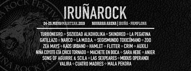 Cartel confirmaciones Iruña Rock 2019