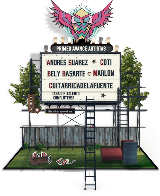 Cartel Jardín de las Delicias 2019