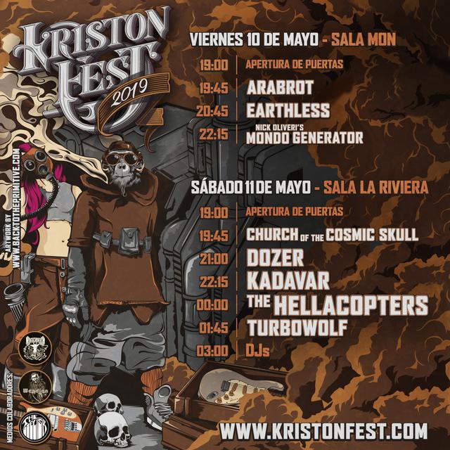 Horarios Kristonfest 2019