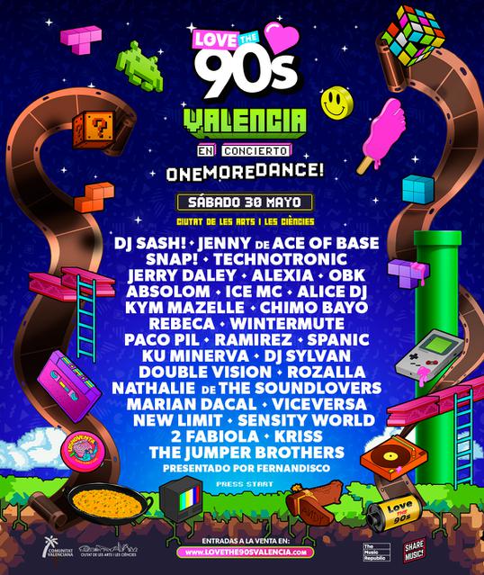 Cartel Love The 90's Valencia 2020