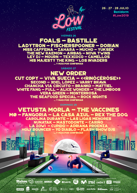 Cartel por días Low Festival 2019